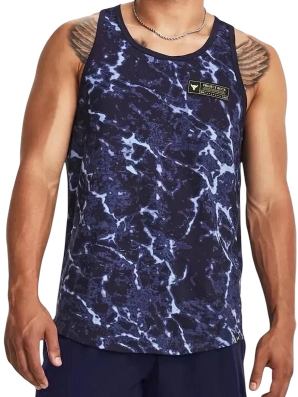 Under Armour Men's Project Rock Iso-Chill Muscle Tank (Midnight Navy) 1380111